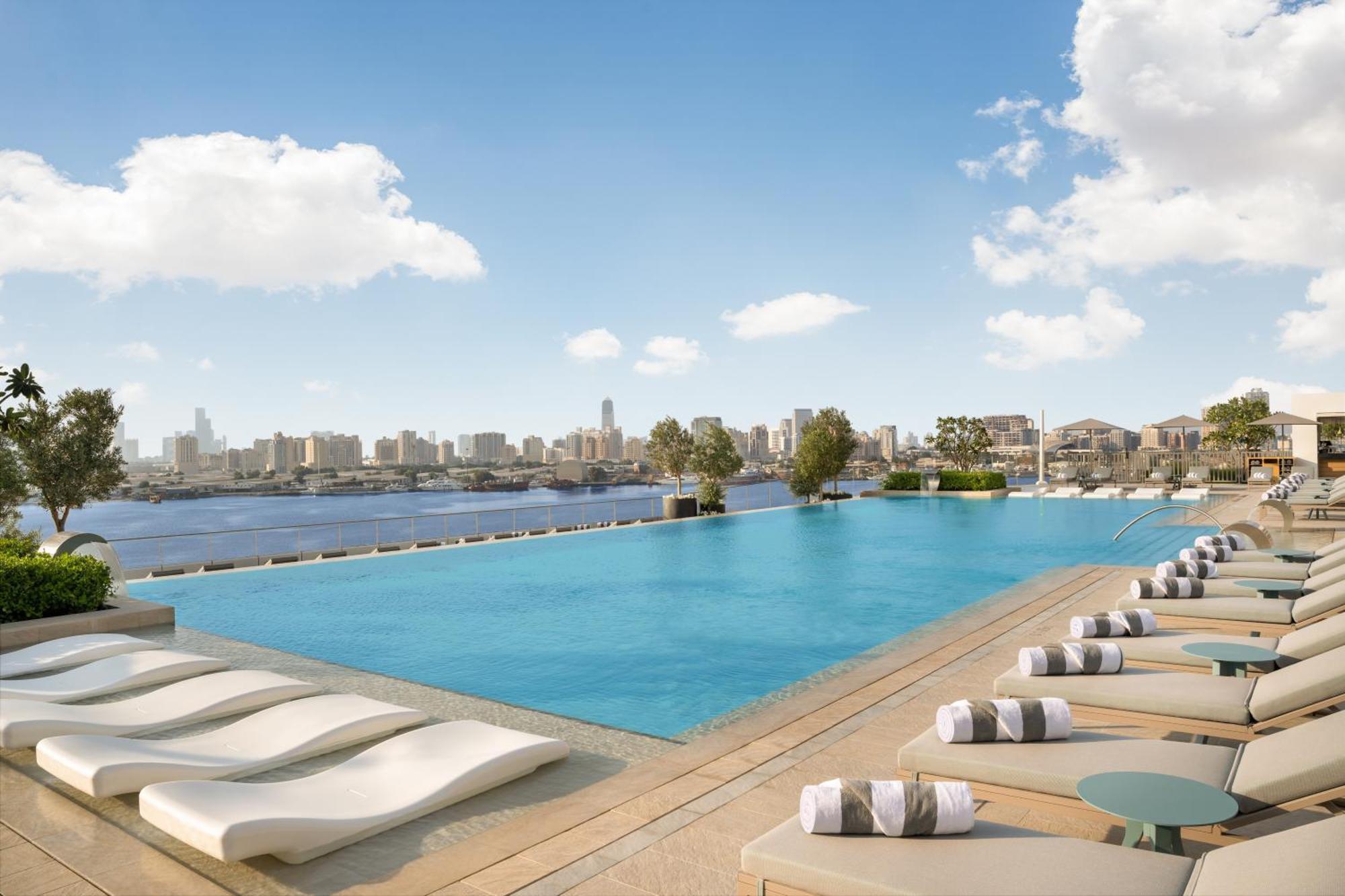 Address Creek Harbour Hotel Dubai Luaran gambar View of the pool at the Four Seasons Hotel, Cairo